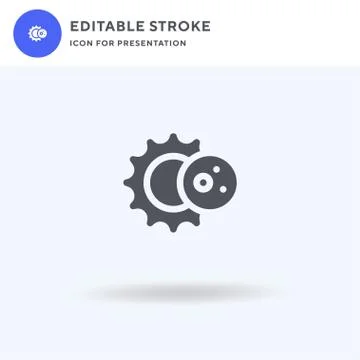 Eclipse icon vector, filled flat sign, solid pictogram isolated on white, logo Stock Illustration