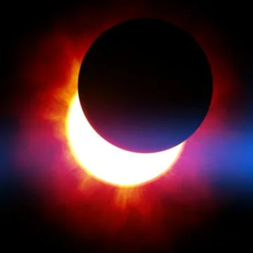 Eclipse Ilustração Stock