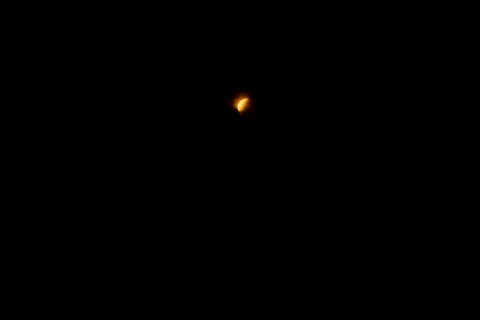 Eclipse of the moon from the Russian Federation, St. Petersburg. 28.07.2018 Stock Footage 92938691