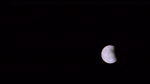 Eclipse Moonrise HD Stock Footage
