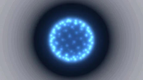 Eclipse orbiting light particles create a seamless loop Stock Footage 342420903