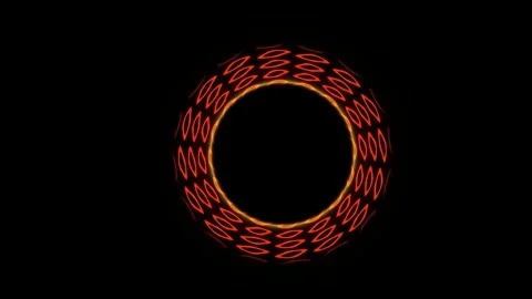 Eclipse ring of fire background creates a bright circular Stock Footage 342335487