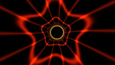 Eclipse ring of fire background with seamless loop and Stock Footage 342335435
