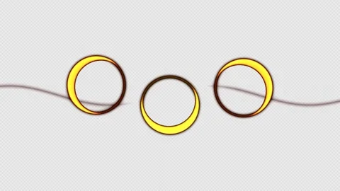 Eclipse Ring of Fire Background Seamless Loop Stock Footage 342345538