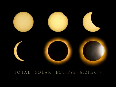 Eclipse Sequence Stock Photos