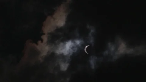 Eclipse shake 2 - COLORED Stock Footage 84190878