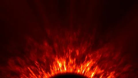 Eclipse Solar Corona abstract flame Stock Illustration