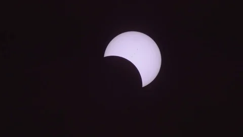Eclipse solar flares Stock Footage 83186432