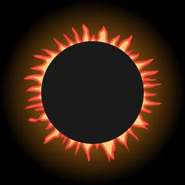 Eclipse of the sun Ilustração Stock