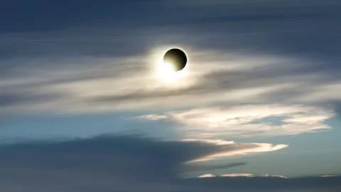 Eclipse of the sun Part Stock Photos