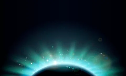 Eclipse sun planet background illustration 스톡 일러스트