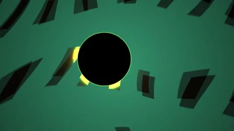 Eclipse through a slotted wall. Stock Footage 337459245