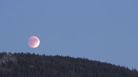 Eclipse Timelapse Supermoon Stock Footage 55271667