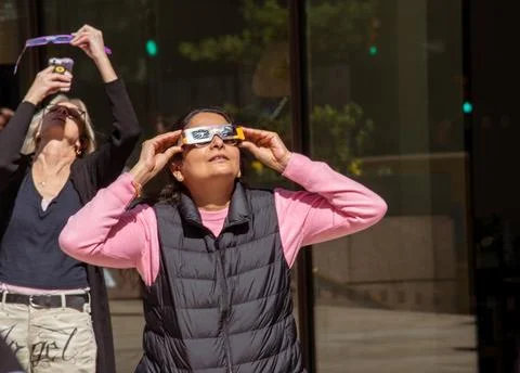 Eclipse Viewers 1 Stock Photos