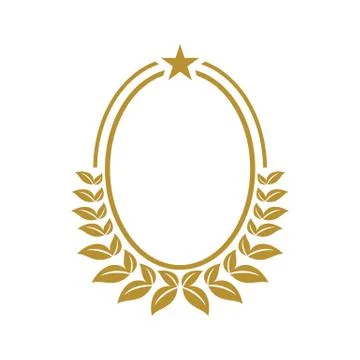 Eclipse Wreath Frame logo template Illustration Design. EPS 10. Stock Illustration