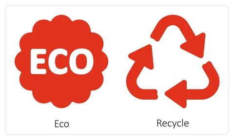 Eco and Recycle Stock Illustration
