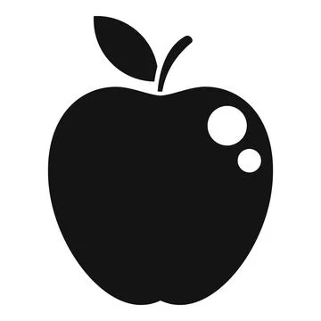 Eco apple icon simple vector. Farm organic 스톡 일러스트