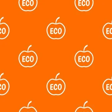 ECO apple pattern seamless Stock Illustration