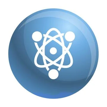 Eco atom icon, simple style Ilustración de archivo