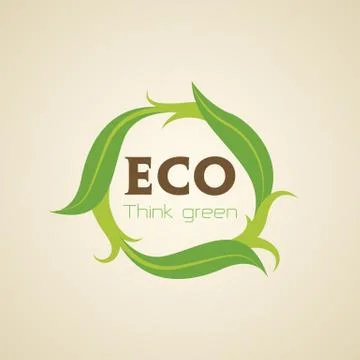 Eco Badge Stock Illustration