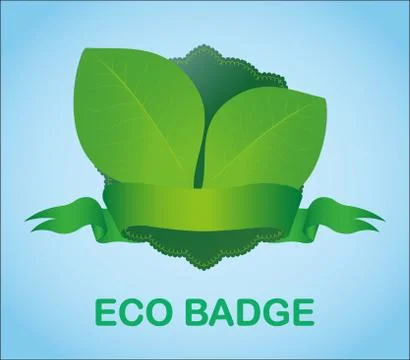 A Eco Badge Stock Illustration