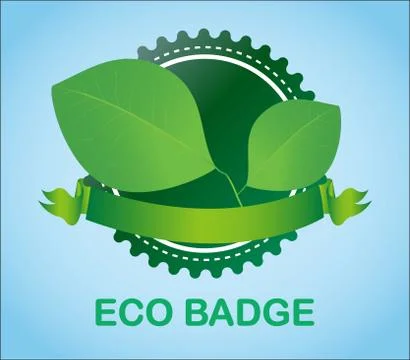 A Eco Badge Stock Illustration