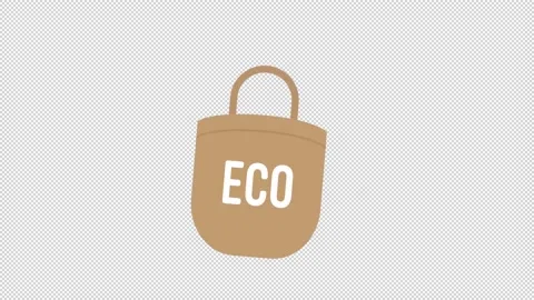 Eco Bag Video stock 205048172
