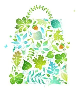 ECO bag. Stock Illustration