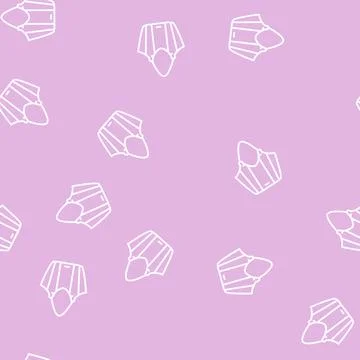 Eco bag line seamless pattern Stock Illustration