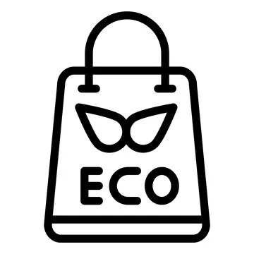 Eco bag Vector Icon Design Illustration Stock Illustration