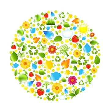 Eco ball Stock Illustration