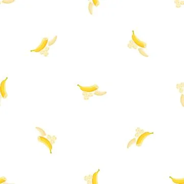Eco banana pattern seamless vector イラスト素材