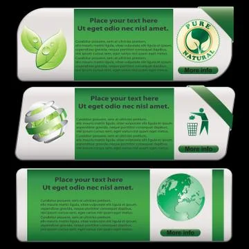 Eco banner Stock Illustration