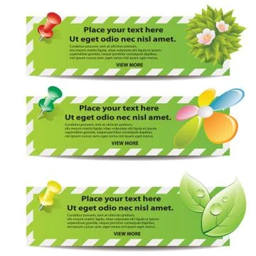 Eco banners Stock Illustration