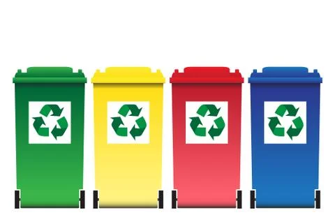 Eco Bins Illustrazione stock
