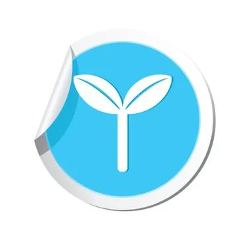 Eco BLUE LABEL Stock Illustration