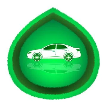 Eco car concept Illustrazione stock