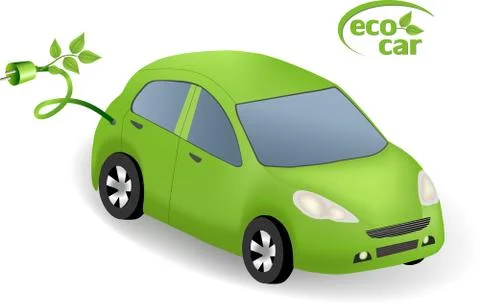 Eco Car Concept Stock Illustration