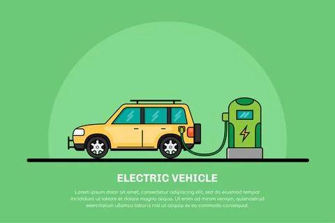 Eco car concept Stock Illustration