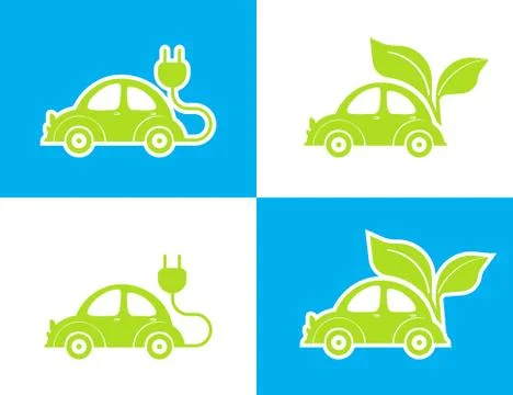 Eco car Illustrazione stock