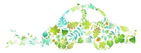 ECO car. Stock Illustration