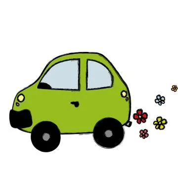 Eco car Stock Illustration