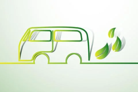 Eco car Stock Illustration