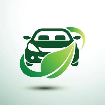 Eco car Illustrazione stock