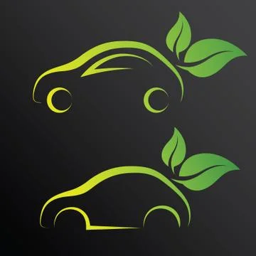 Eco car Stock Illustration