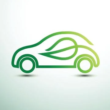 Eco car Stock Illustration