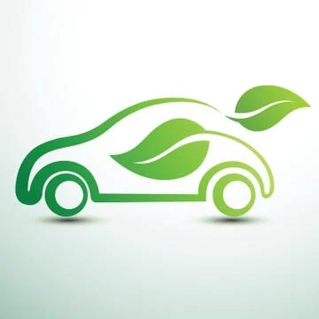 Eco car Illustrazione stock