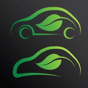 Eco car Stock Illustration