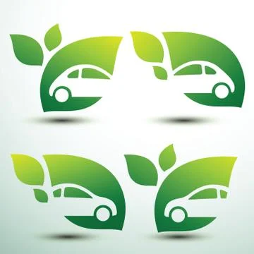 Eco car Stock Illustration