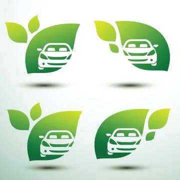 Eco car Stock Illustration
